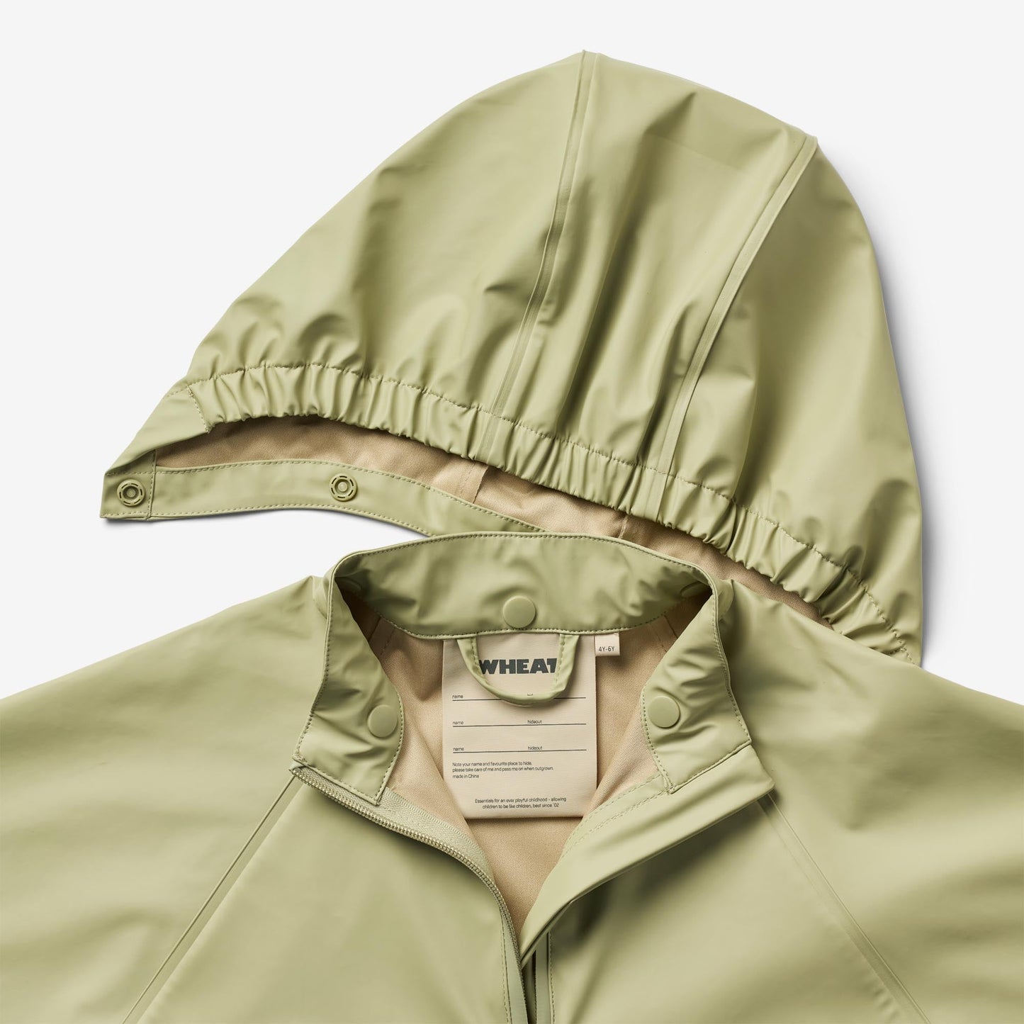 Children's Rain Cape-Green Tea