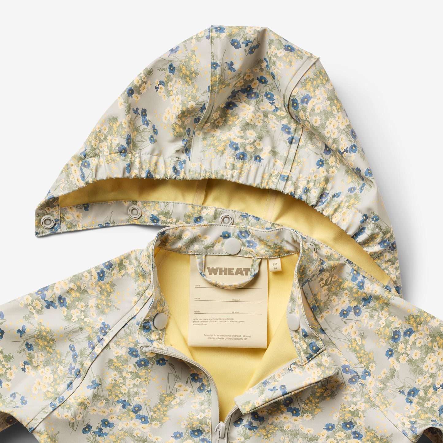 Printed waterproof raincoat