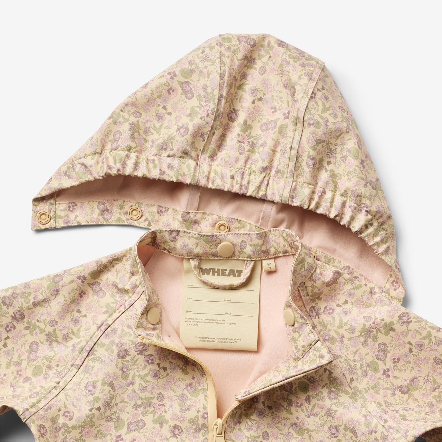 Raincoat Waterproof Jacket - Cotton Rose Print